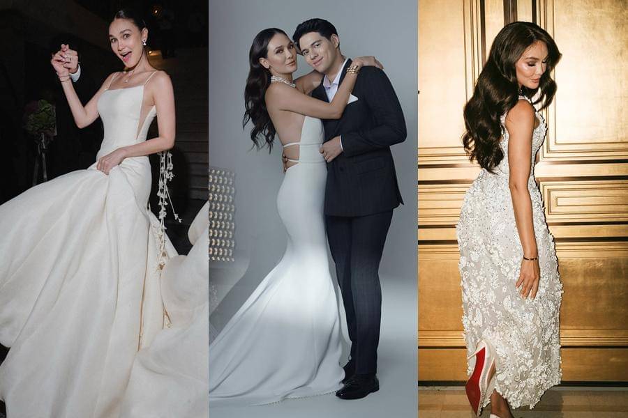 white dress ala Luna Maya