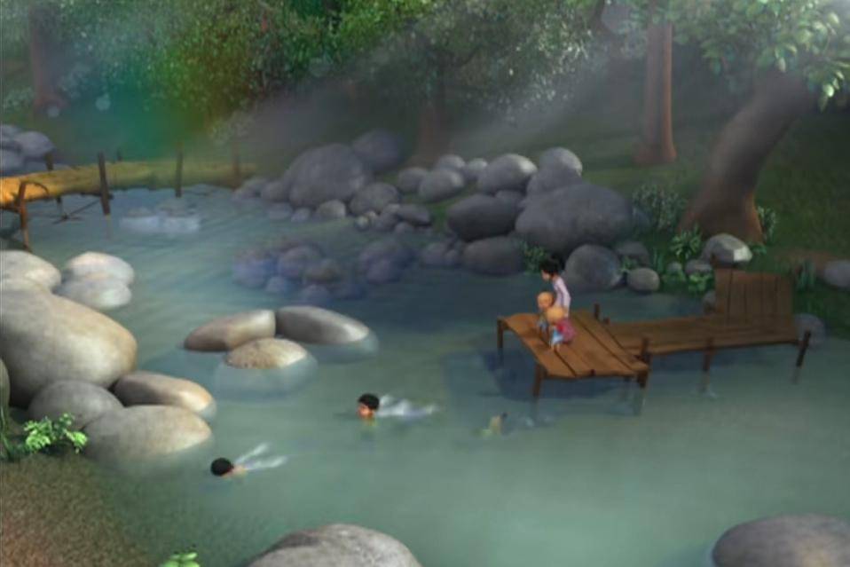 area sungai di Kampung Durian Runtuh