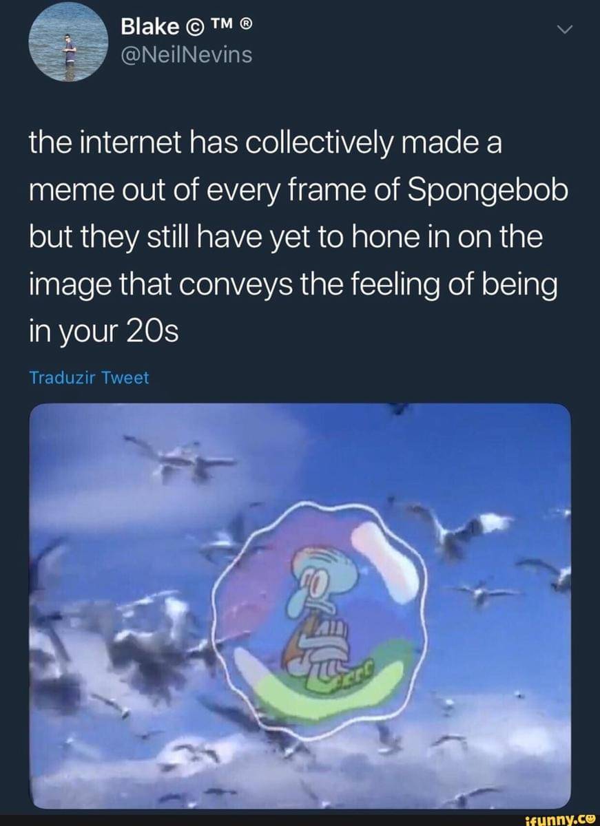 meme kartun kehidupan umur 20-an