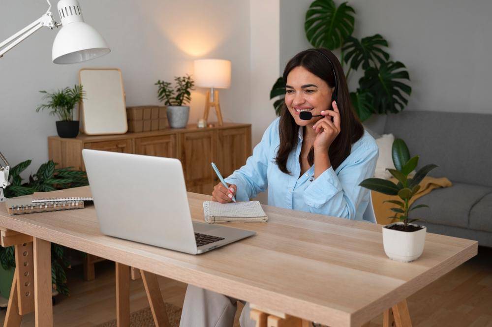 Ilustrasi remote worker