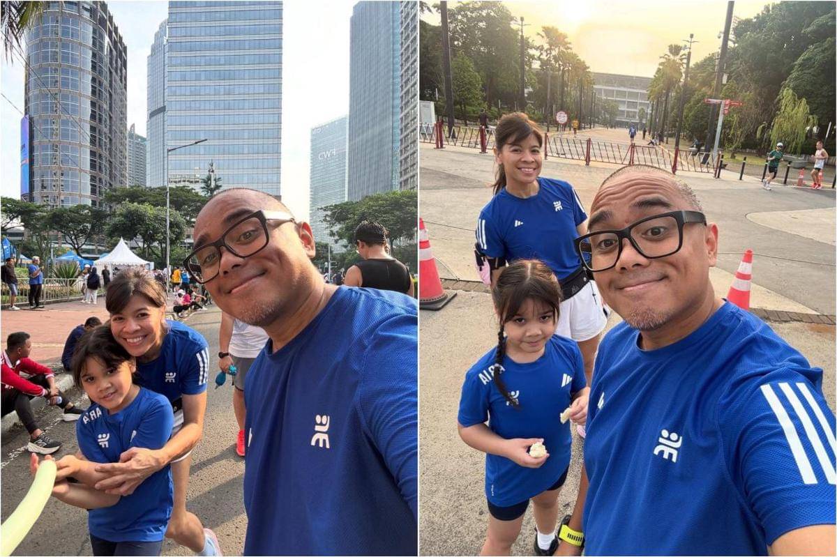 keluarga Saykoji jogging di hari Minggu