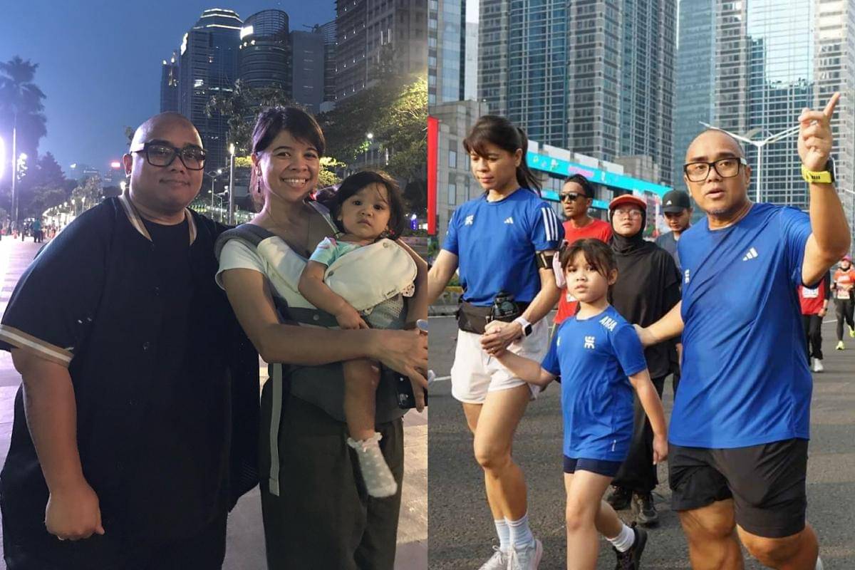 keluarga Saykoji jogging di hari Minggu