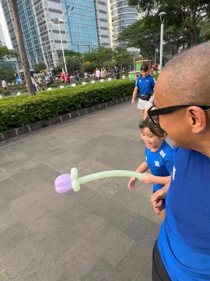 keluarga Saykoji jogging di hari Minggu