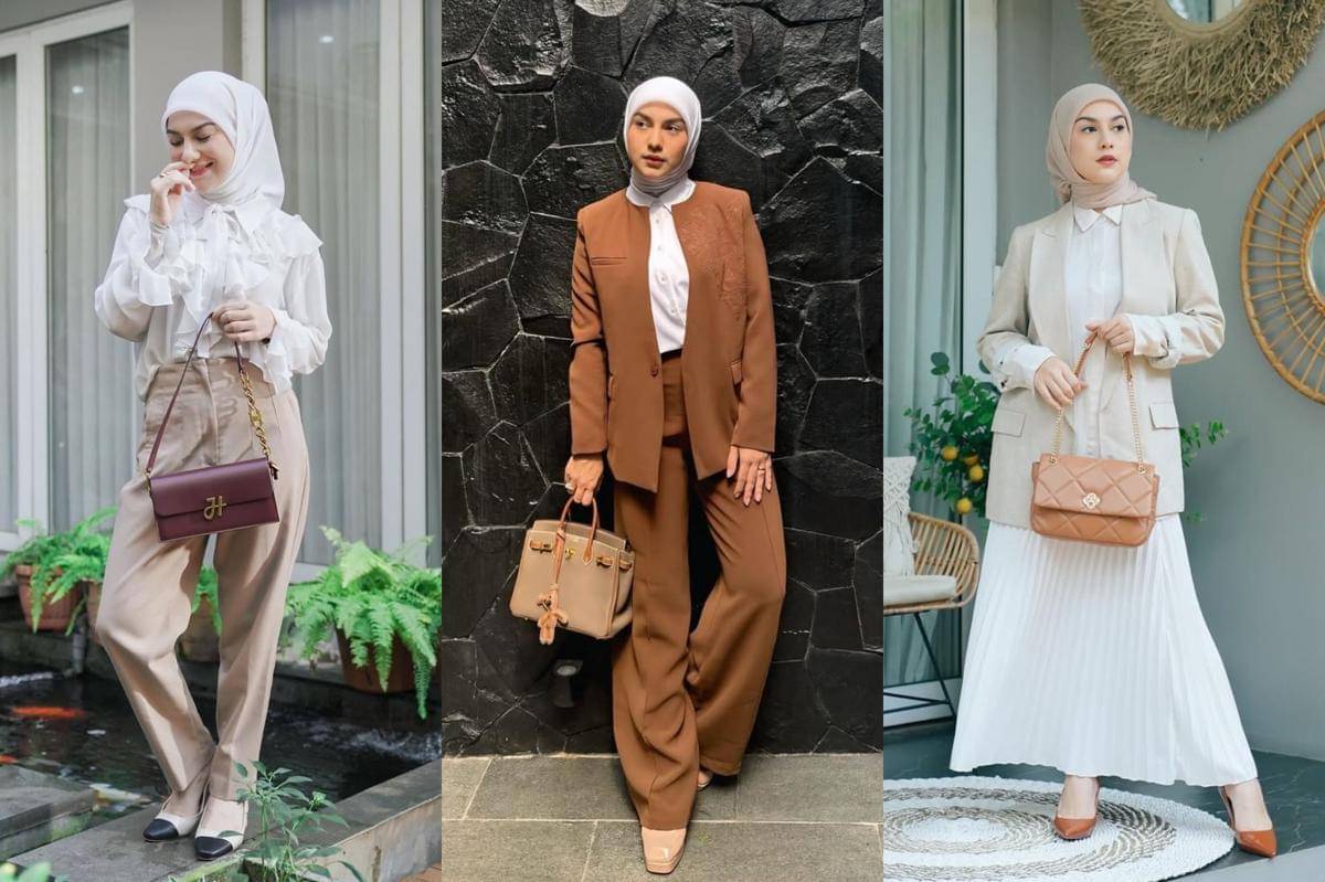 inspirasi outfit ngantor ala Irish Bella 