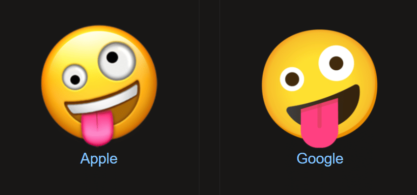 Emoji wajah konyol