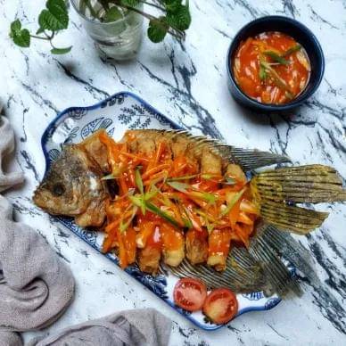 resep gurame asam manis