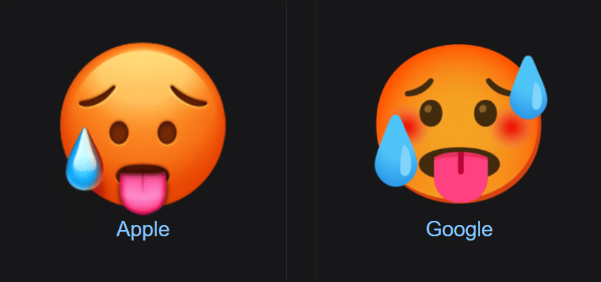Emoji 🥵 artinya 