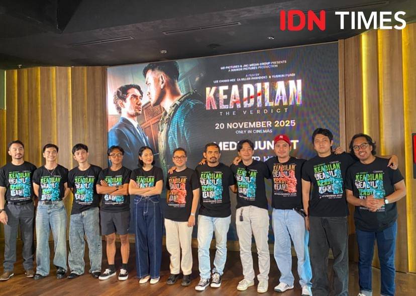 potret media junket di MD Place, Senin (20/10/2025)