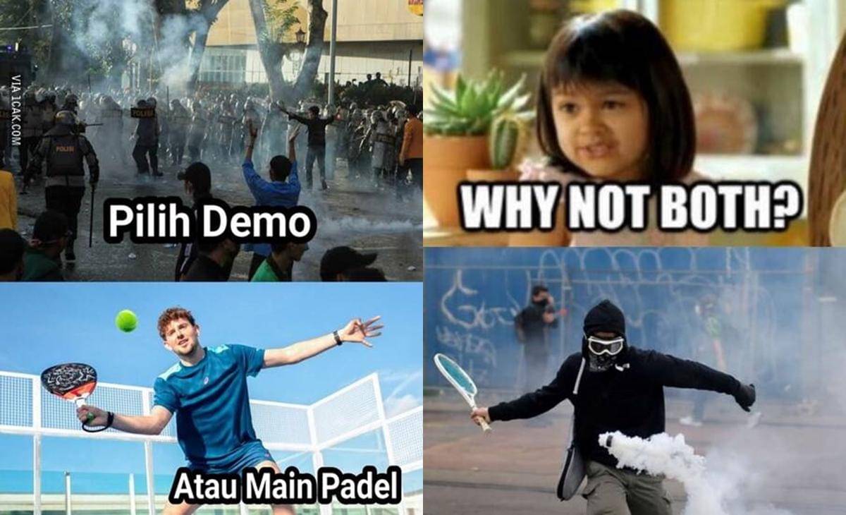 meme demam padel
