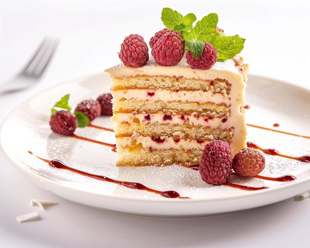 ilustrasi raspberries cake