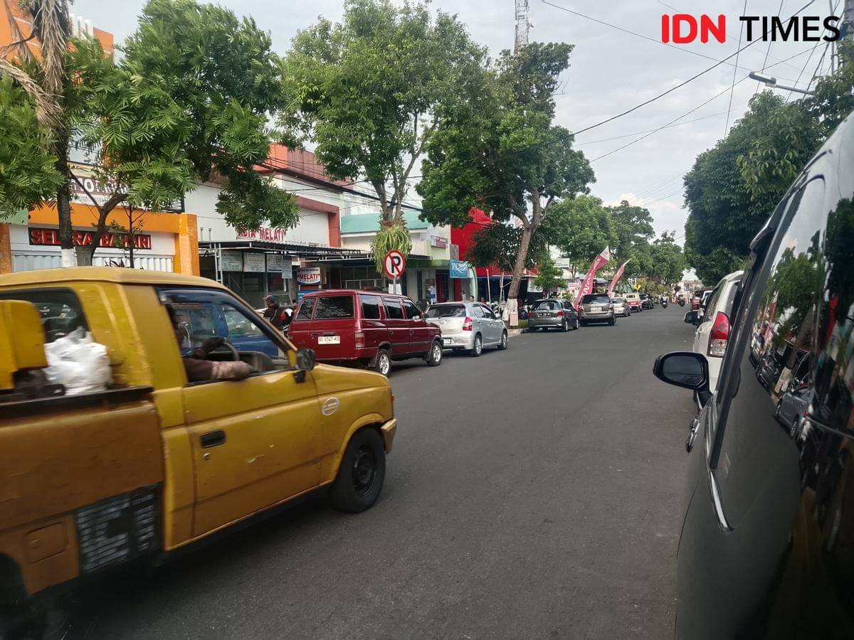 Jalan Ahmad Yani Kota Magetan yang rencananya akan diubah. IDN Times/Riyanto.