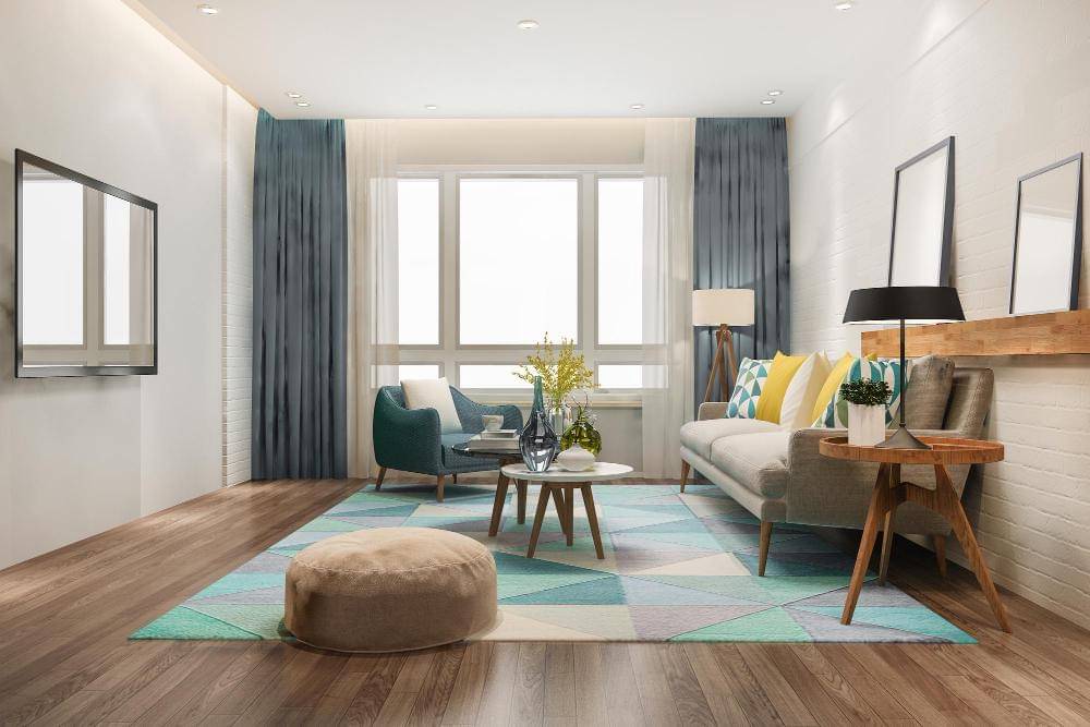 Desain interior ruang tamu