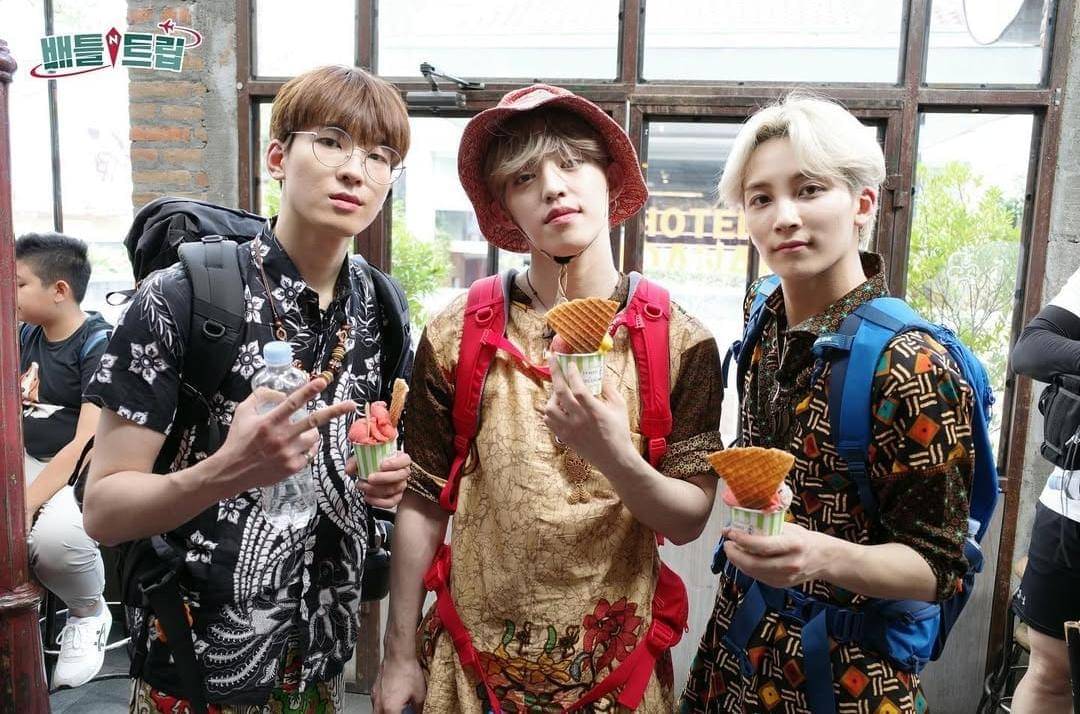 Wonwoo, S.Coups, dan Jeonghan di Battle Trip