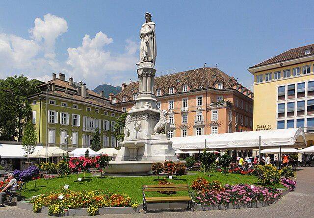 potret Piazza Walther, Bolzano, Italia