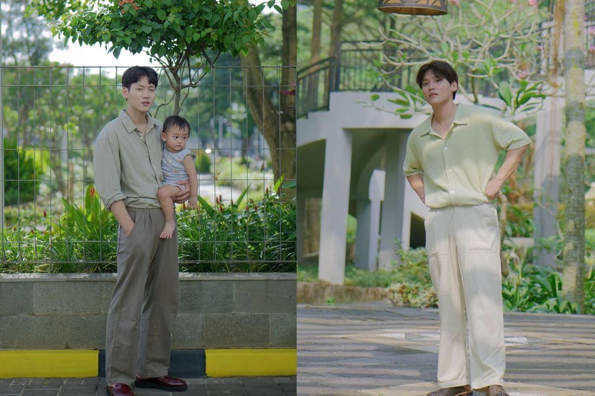 inspirasi OOTD pakai kemeja ala Na Daehoon