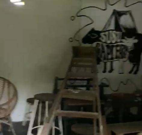 Kedai susu sapi murni dijarah maling (dok.istimewa)