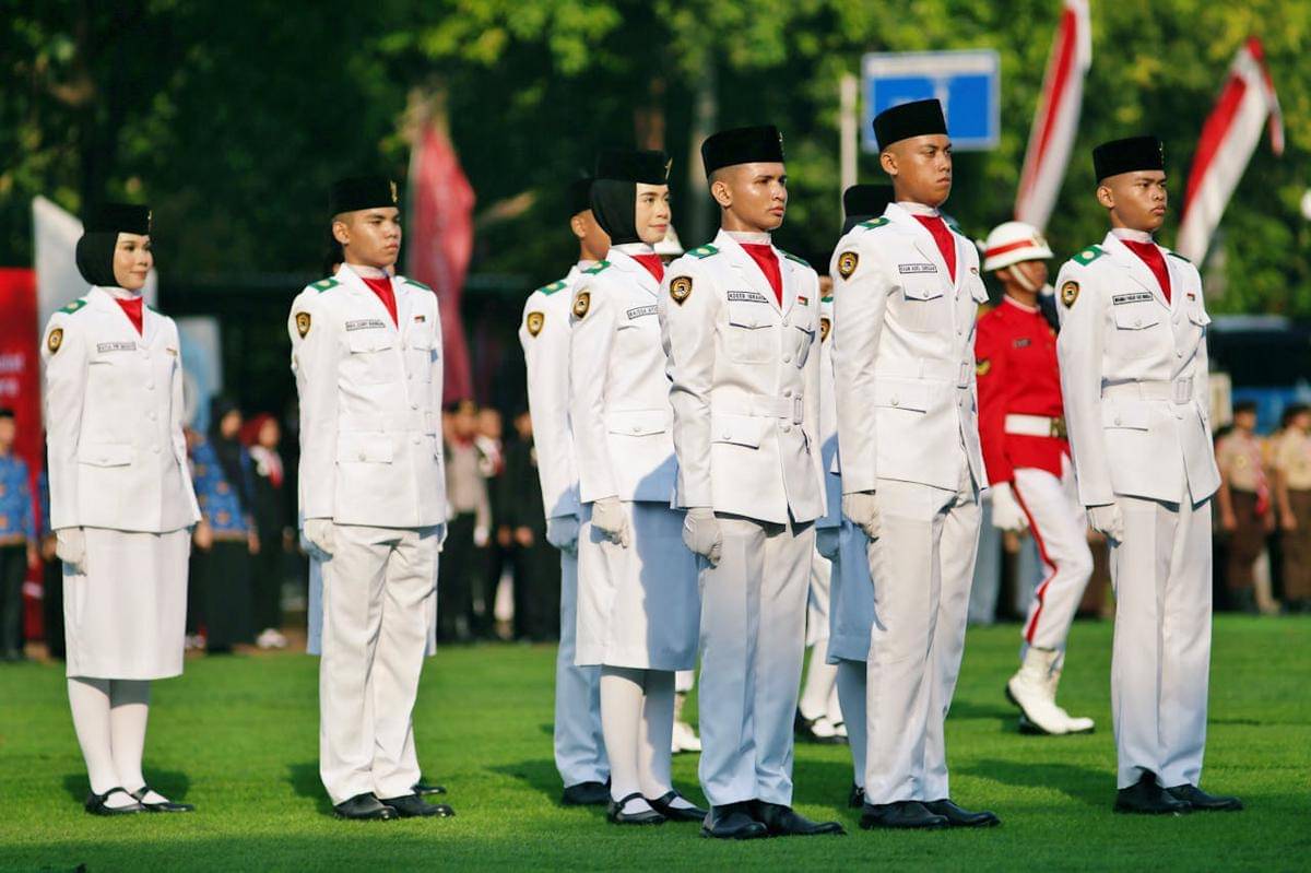 Ilustrasi upacara bendera
