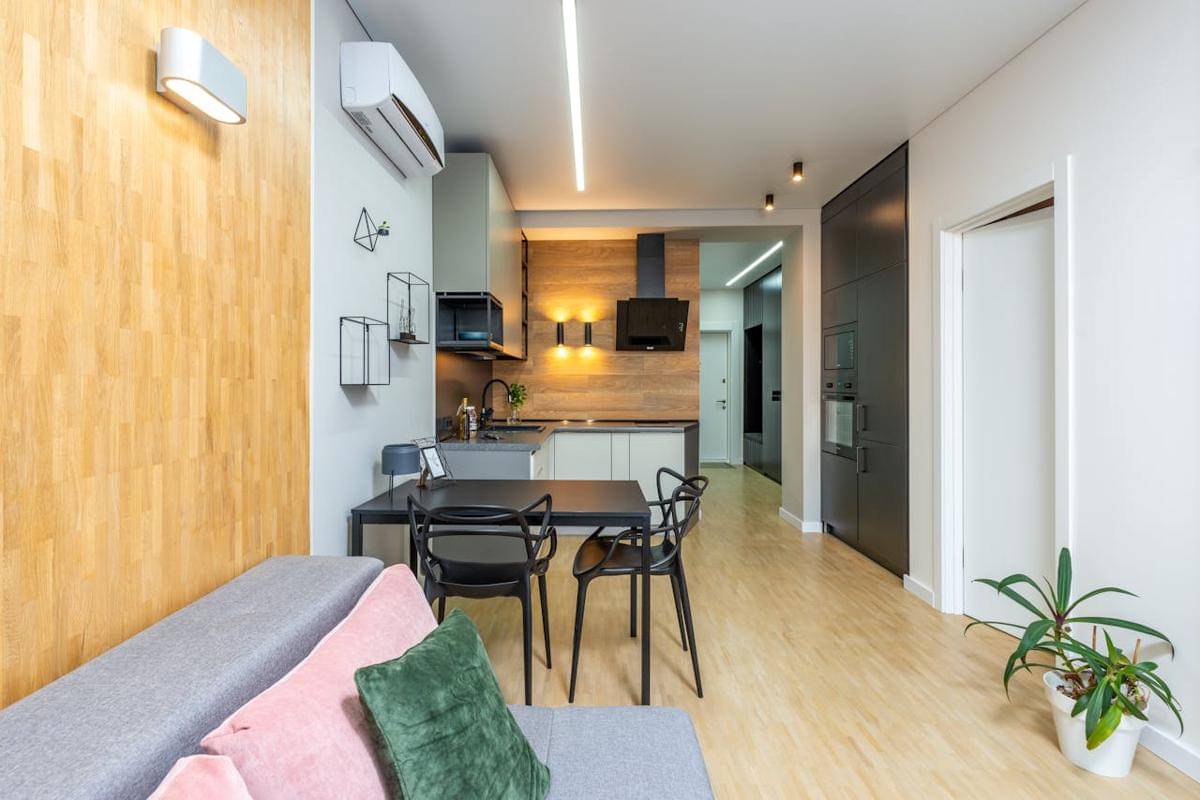 ilustrasi interior lorong rumah