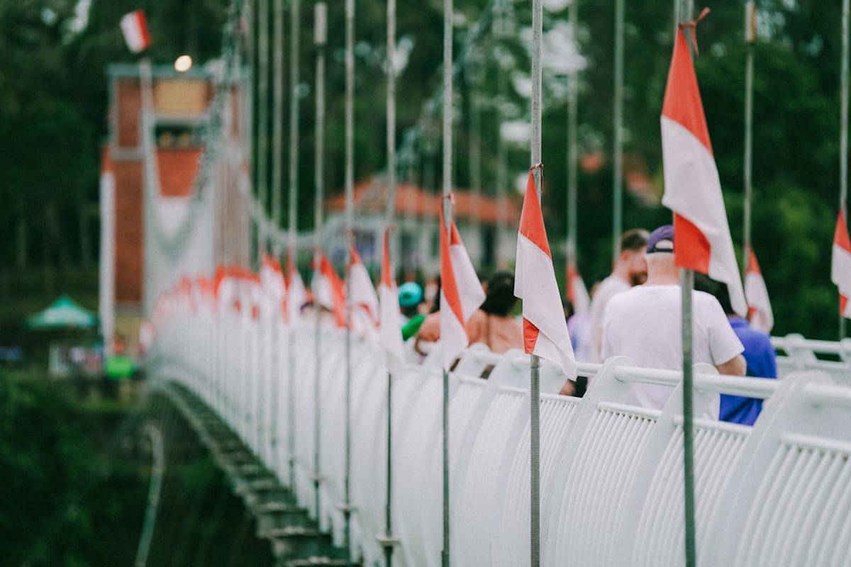 ilustrasi bendera merah putih
