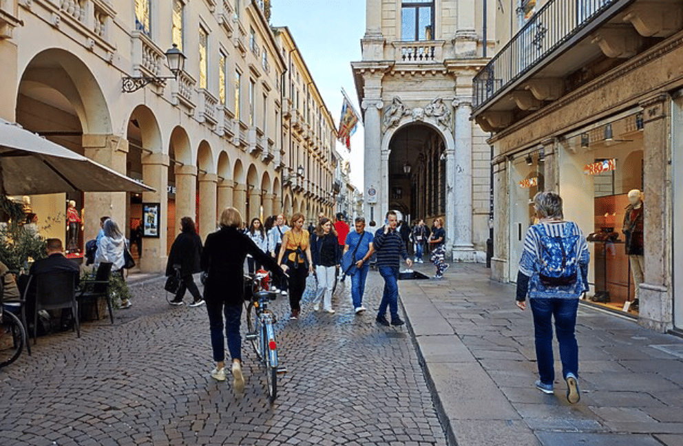 potret Corso Palladio, Vicenza, Italia