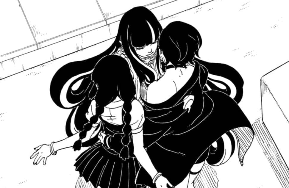 Boruto Bab 27 Eida Sumire dan Sarada.jpg