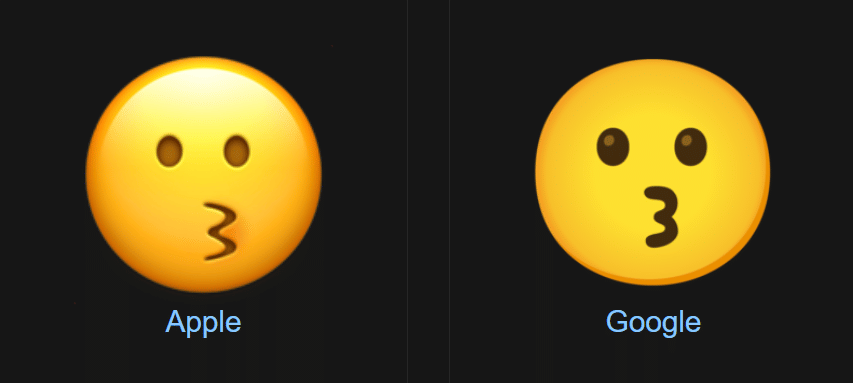 emoji wajah mencium (dok. Emojigraph)