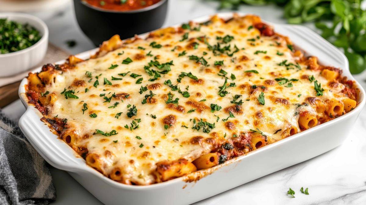 ilustrasi baked ziti