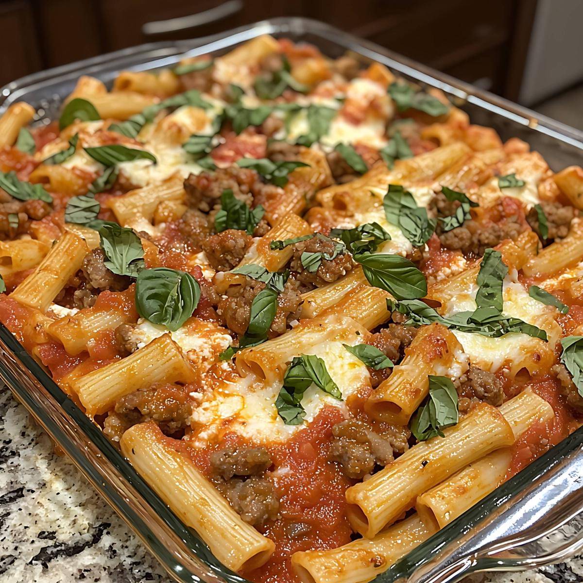 ilustrasi baked ziti