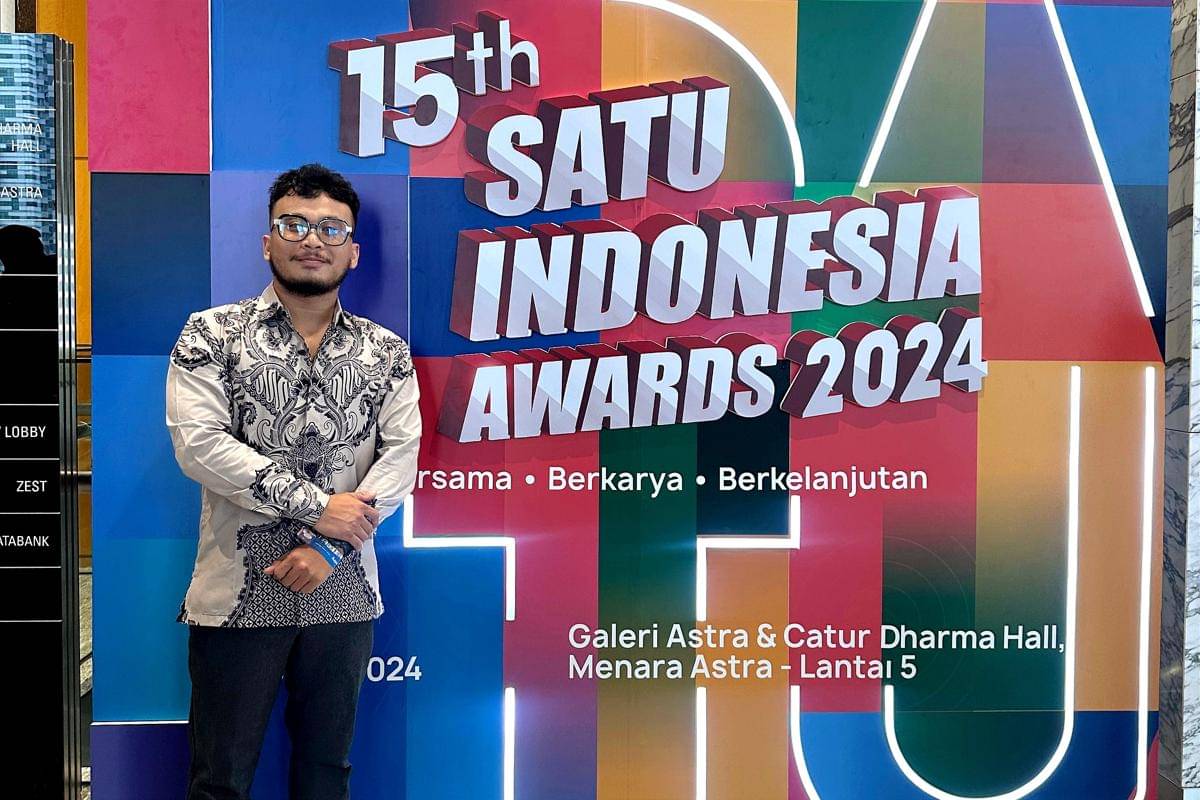 Reza Riyady Pragita menghadiri acara 15th Satu Indonesia Awards 2024.