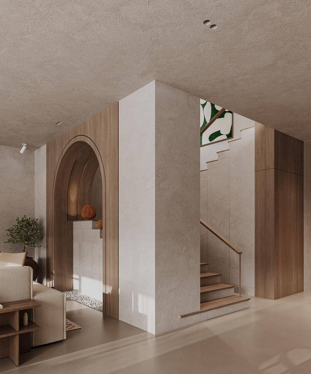 inspirasi desain dinding tekstur limewash