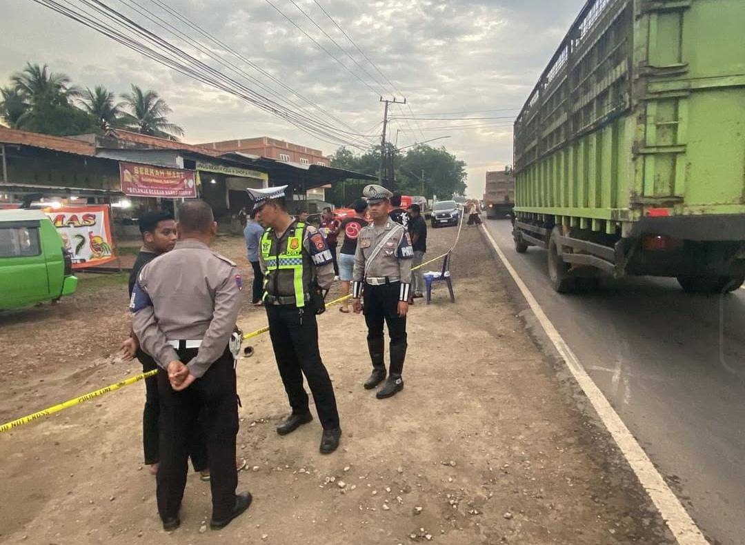 Aksi penembakan sopir Angdes di Jalintim Banyuasin. (Dok. Polres Banyuasin)