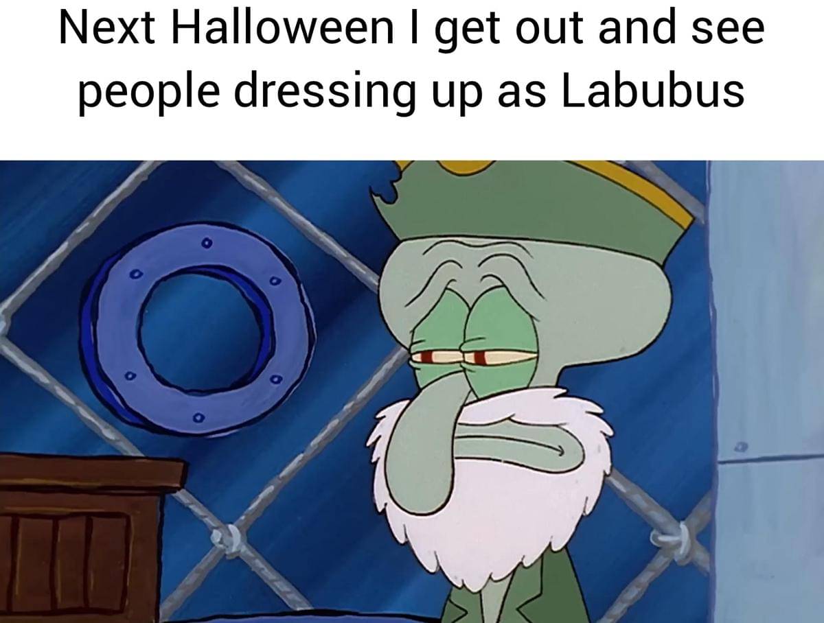 meme SpongeBob tentang Halloween