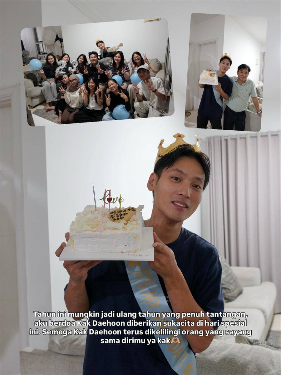 kejutan ulang tahun Na Daehoon (instagram.com/jehianps)