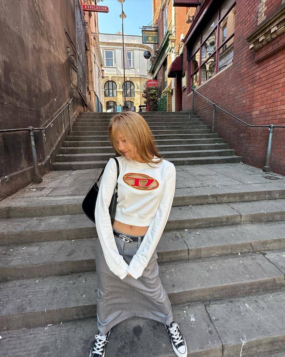 outfit liburan musim panas ala Hyoyeon SNSD