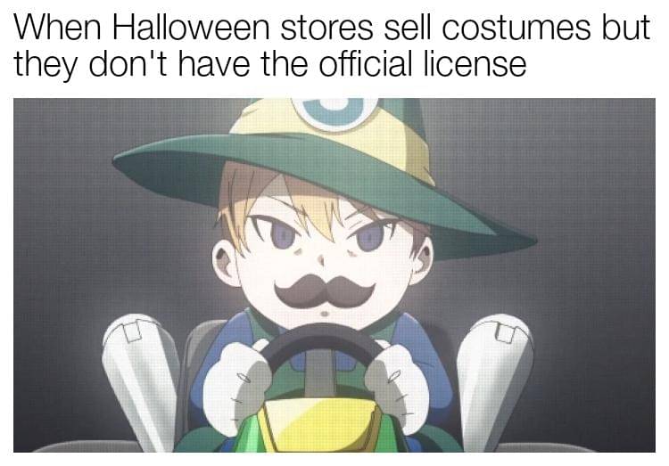 meme anime tentang Halloween