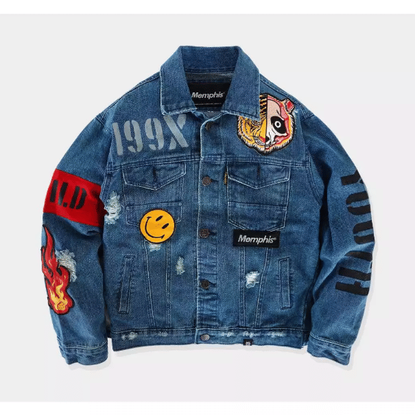 Memphis Origins Ripped Denim Jacket