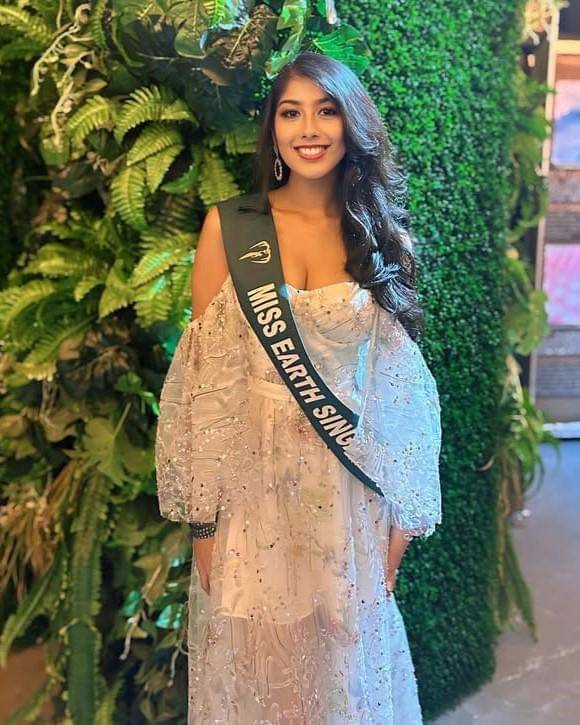potret Ganga Kannan, Miss Earth Singapura 2025