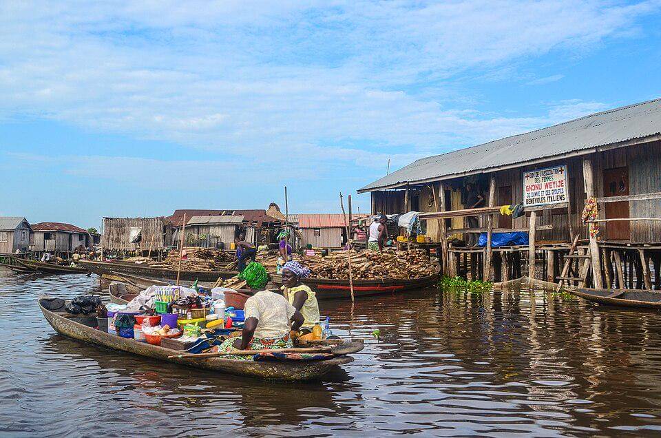 Ganvié fishing village on stilts in Benin