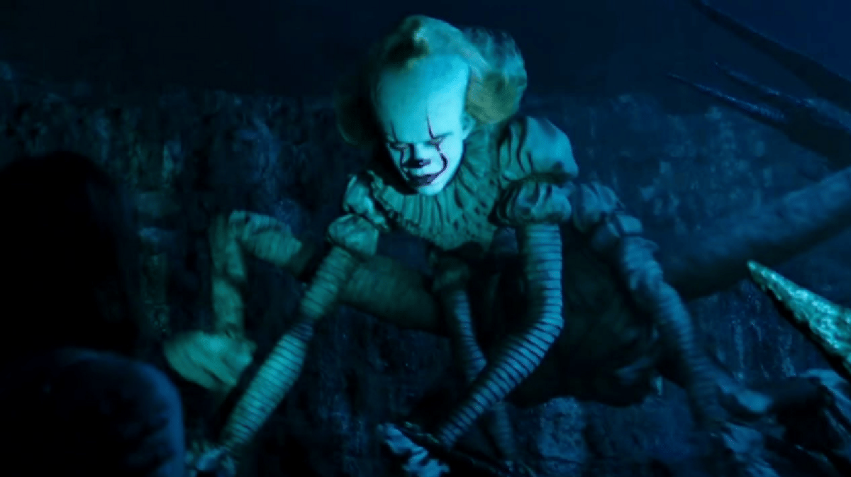 Pennywise dalam wujud monsternya dalam It Chapter Two