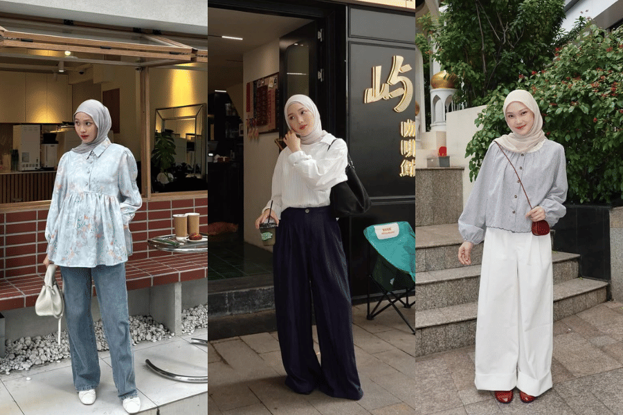 padu padan outfit hijab ala Jule 