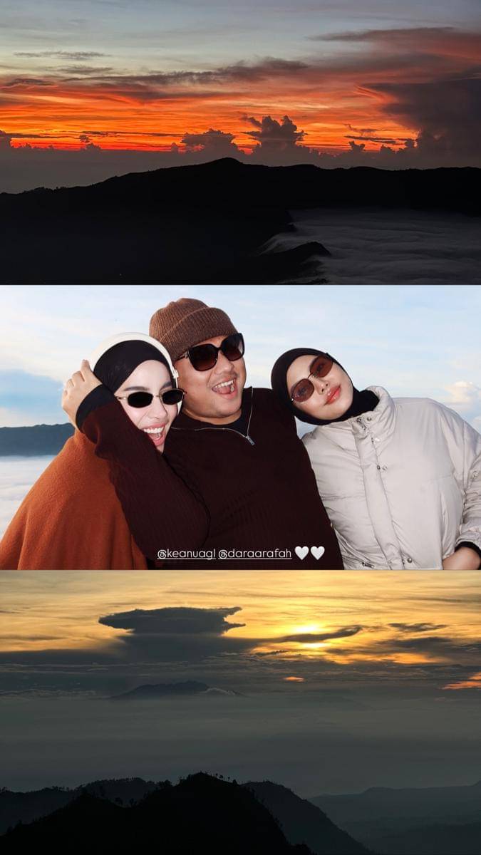 Dara Arafah liburan ke Gunung Bromo