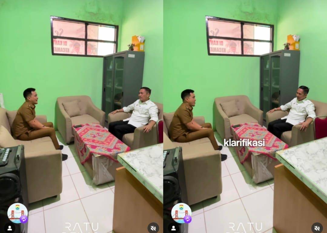 Klarifikasi video viral di medsos soal lurah di Palembang tak melayani warga (tangkapan layar)
