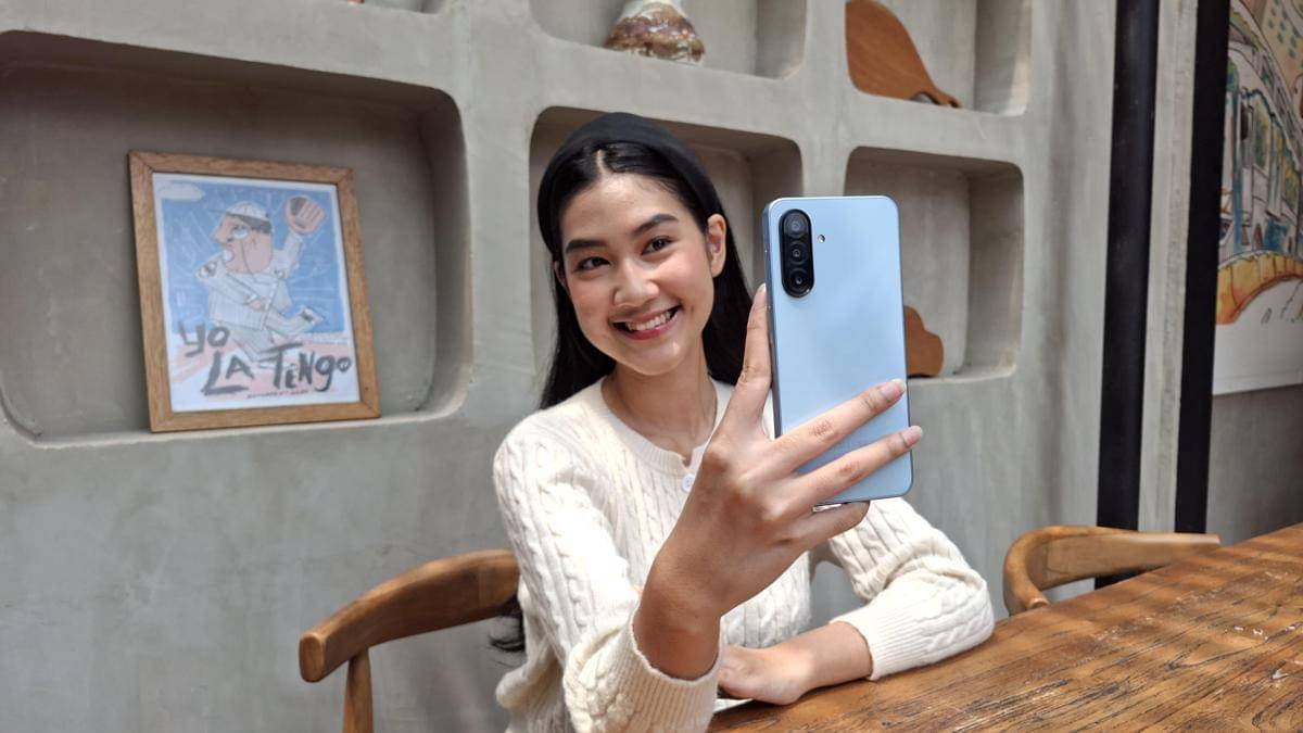 Ilustrasi konten kreator menggunakan Samsung Galaxy A17 (dok.Samsung)