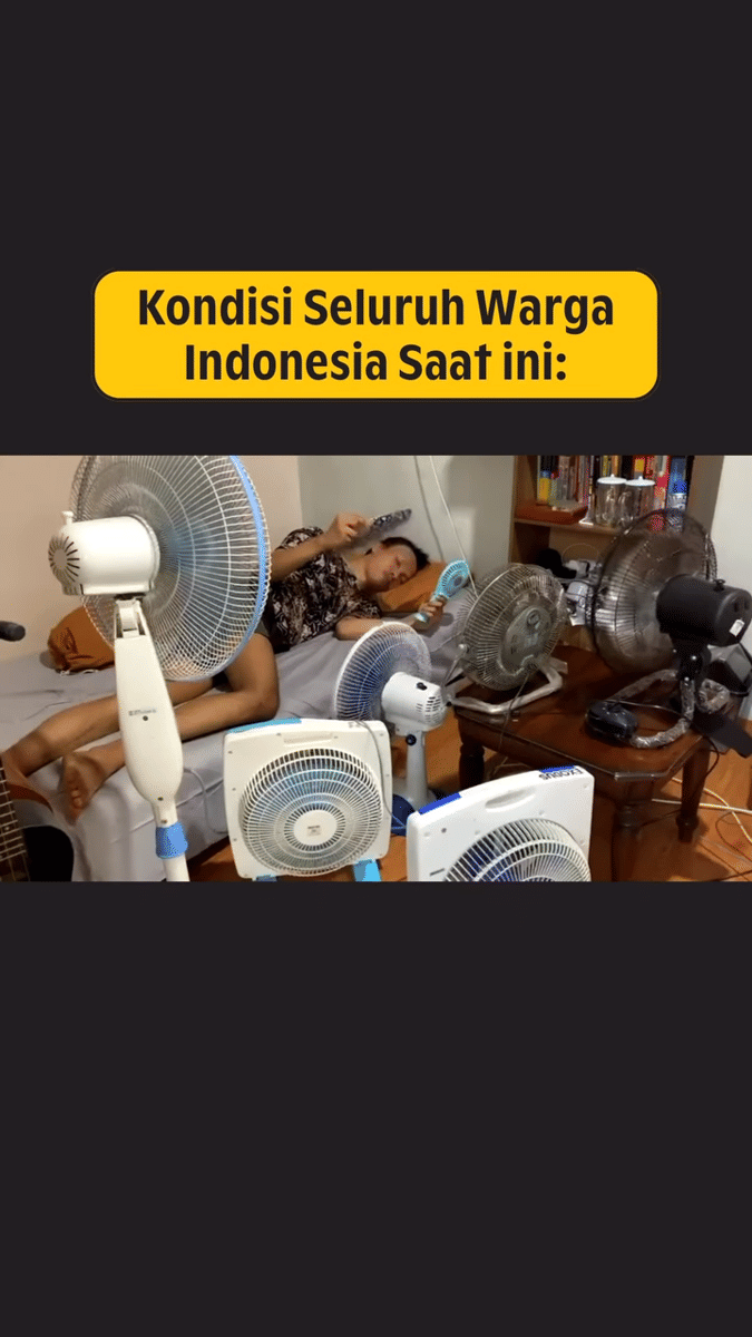 meme ngadem dari cuaca panas
