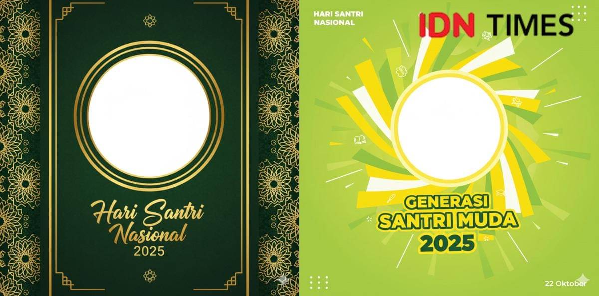 prompt Gemini AI Twibbon Hari Santri 2025