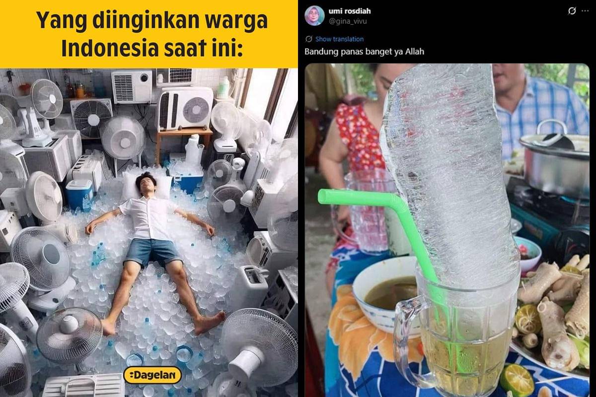 meme ngadem dari cuaca panas