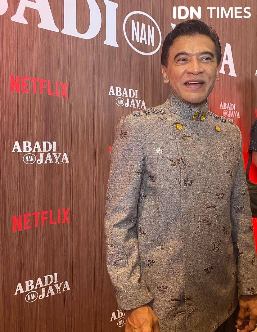 Donny Damara di screening film Abadi Nan Jaya di XXI Epicentrum, Rabu (22/10/2025)