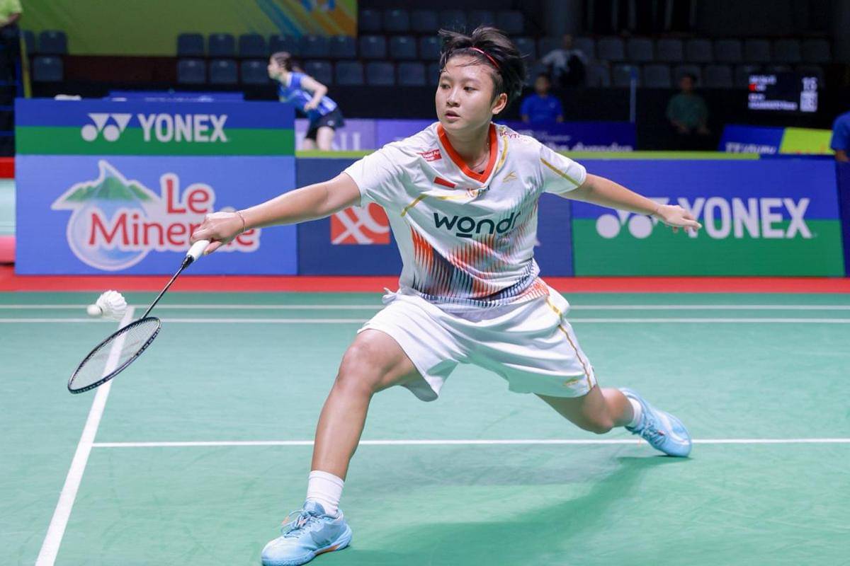 Salsabila Amiradana memetik kemenangan dramatis atas wakil China Xin Yan Zheng di Indonesia Masters II BWF Super 100 di GOR PBSI Sumut (dok.PBSI)