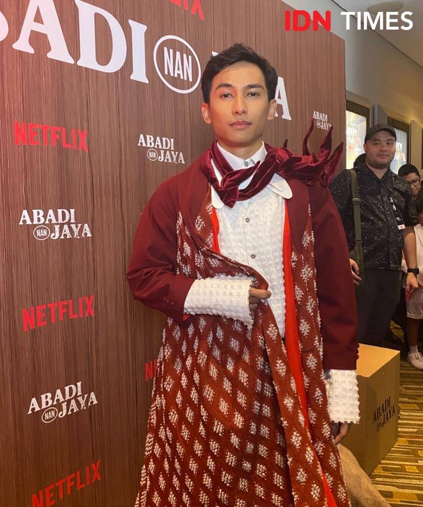 Ardhit Erwanda di screening film Abadi Nan Jaya di XXI Epicentrum, Rabu (22/10/2025)