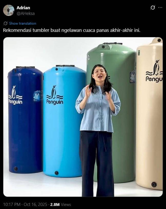 meme ngadem dari cuaca panas